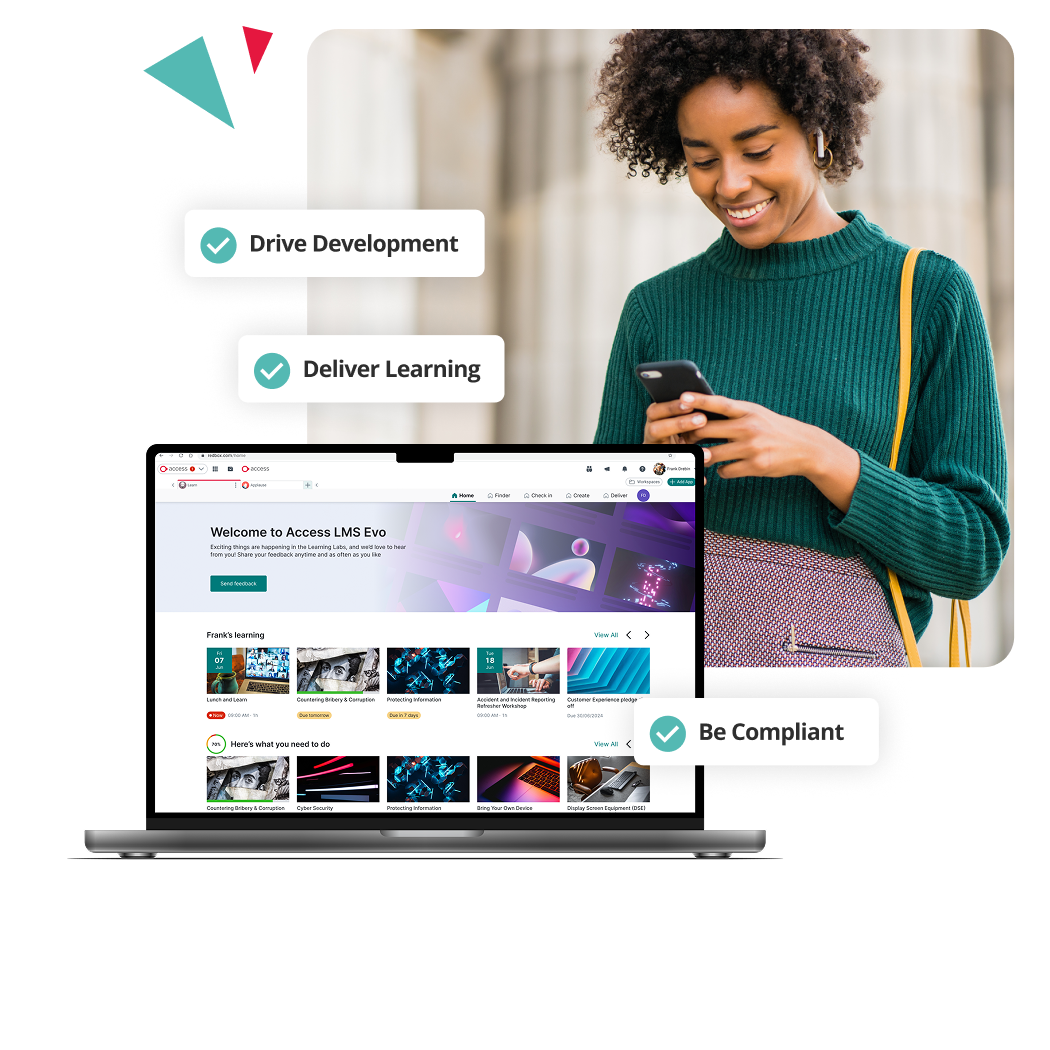 screenshot of Access LMS Evo
